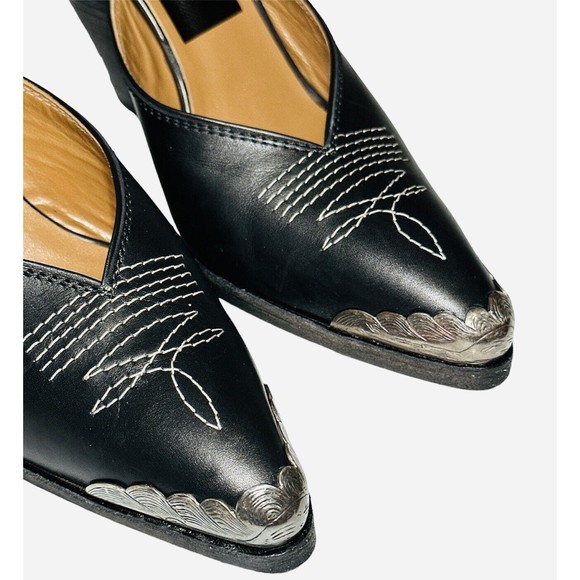 Golden Goose Deluxe Marfa Texan Boots, Blk Leather, SZ 39 EUR/8 US, WOMENS, BNIB - Picture 4 of 8